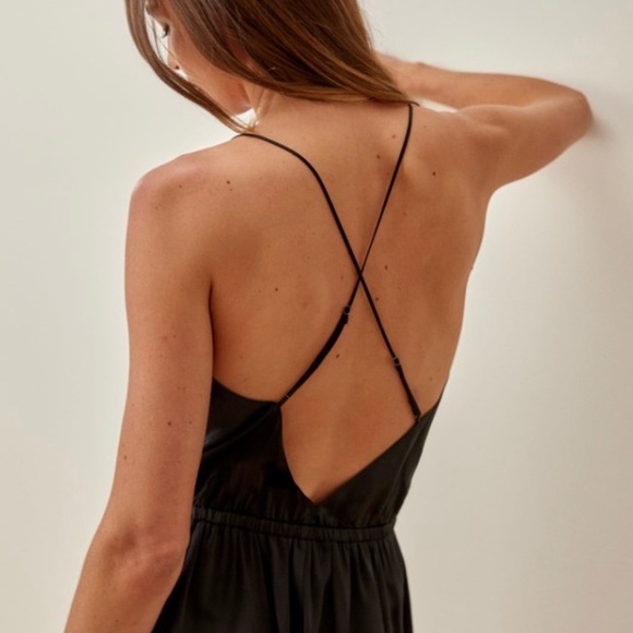 NWT Reformation Trocadero Silk Romper - Picture 2 of 6
